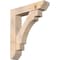 Ekena Millwork Merced Slat Smooth Bracket w/ Offset Brace, Douglas Fir, 7 1/2"W x 34"D x 40"H BKT0806X34X40MRC06SDF - alternate 1